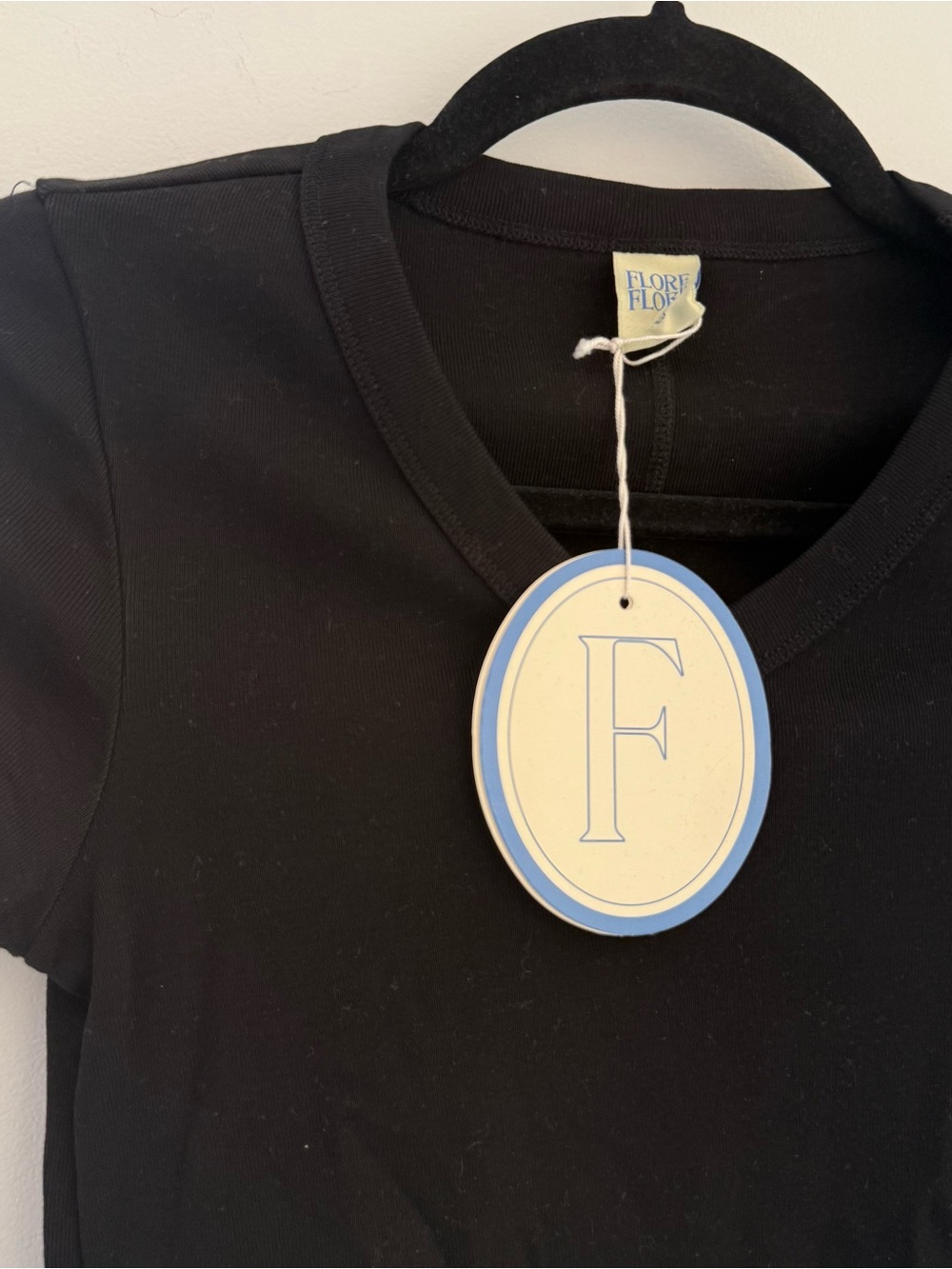 Flore Flore - JILL BABY TEE XS - Black - BNWT - Picture 4 of 7